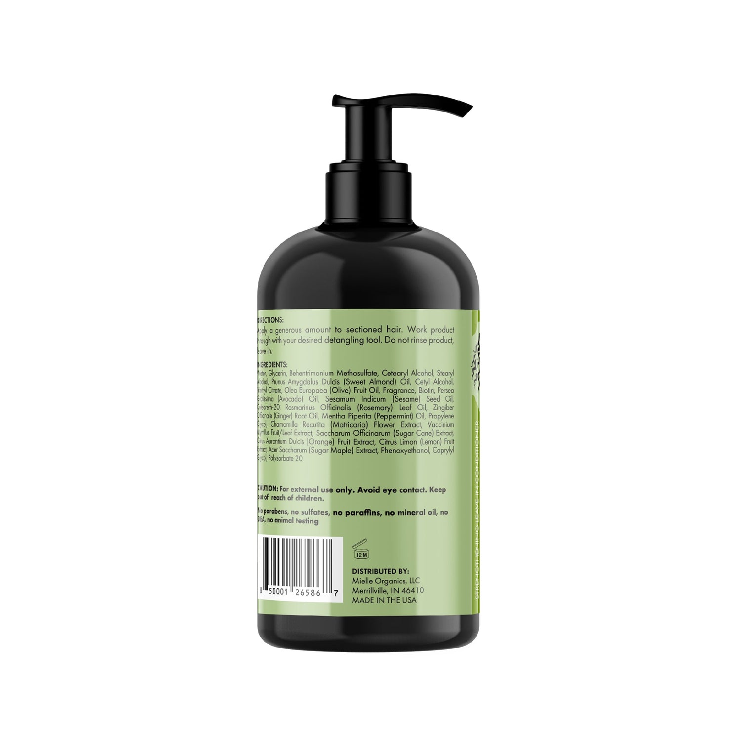 Mielle EU Label Rosemary Mint Strengthening Shampoo