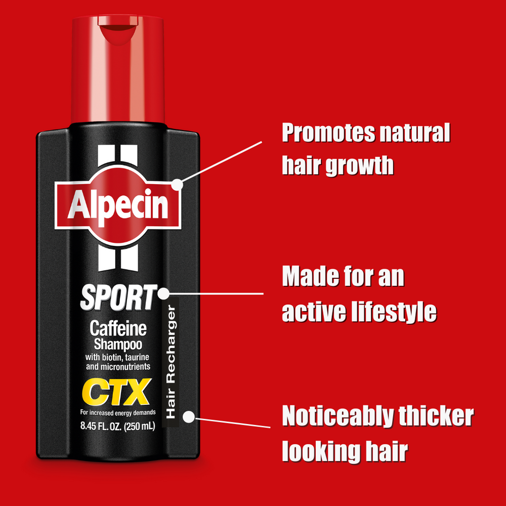 ALPECIN CAFFEINE SHAMPOO CTX SPORT - ENERGY FORMULA FOR ATHLETES