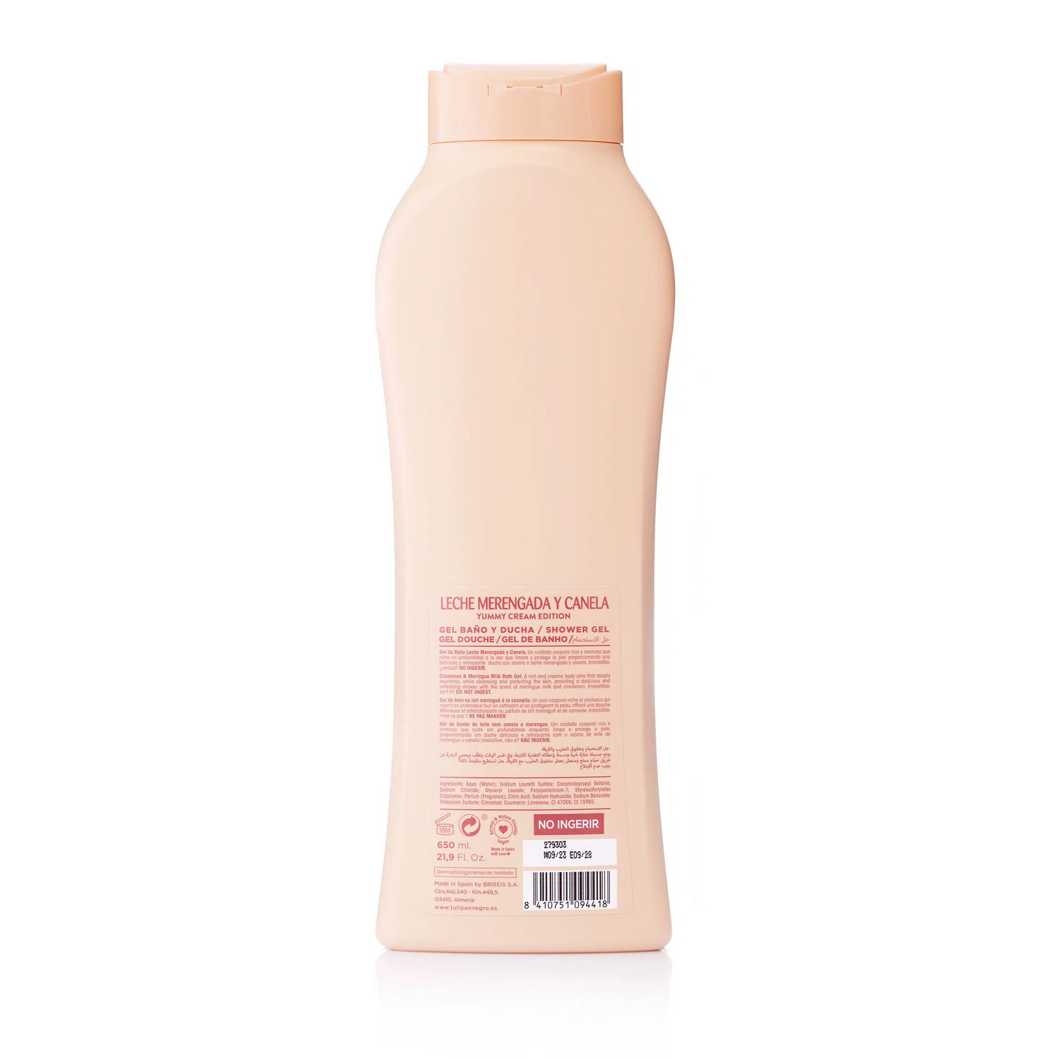 Gel de Baño Leche Merengada y Canela 650 ML