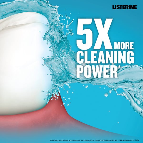 LISTERINE® ALCOHOL-FREE MOUTHWASH COOL MINT® FOR BAD BREATH