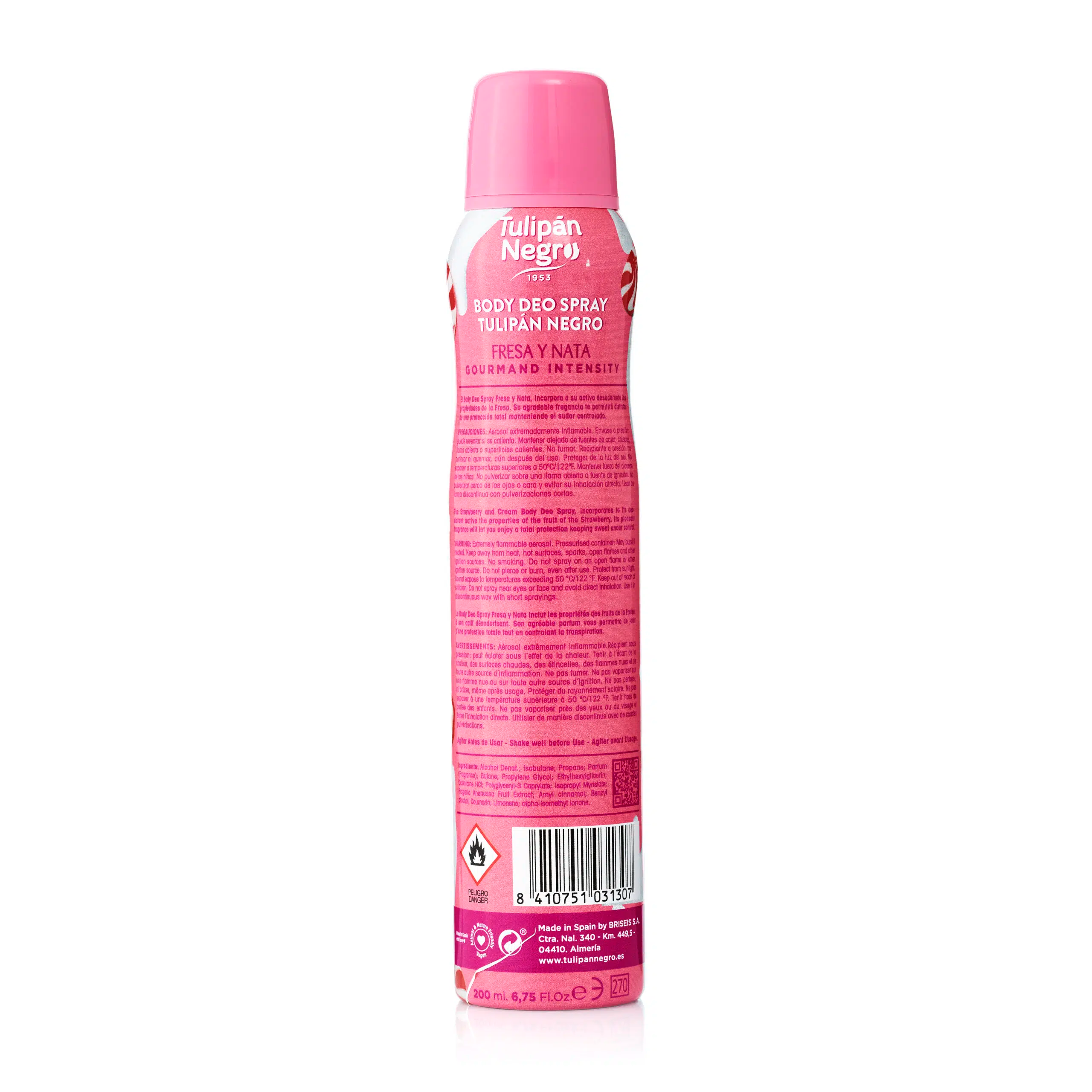 Black Tulip Deodorant Strawberry and Cream Deo Spray 200 ml