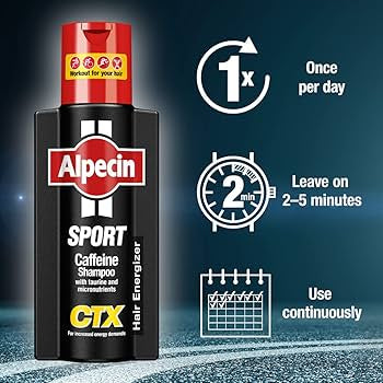 ALPECIN CAFFEINE SHAMPOO CTX SPORT - ENERGY FORMULA FOR ATHLETES