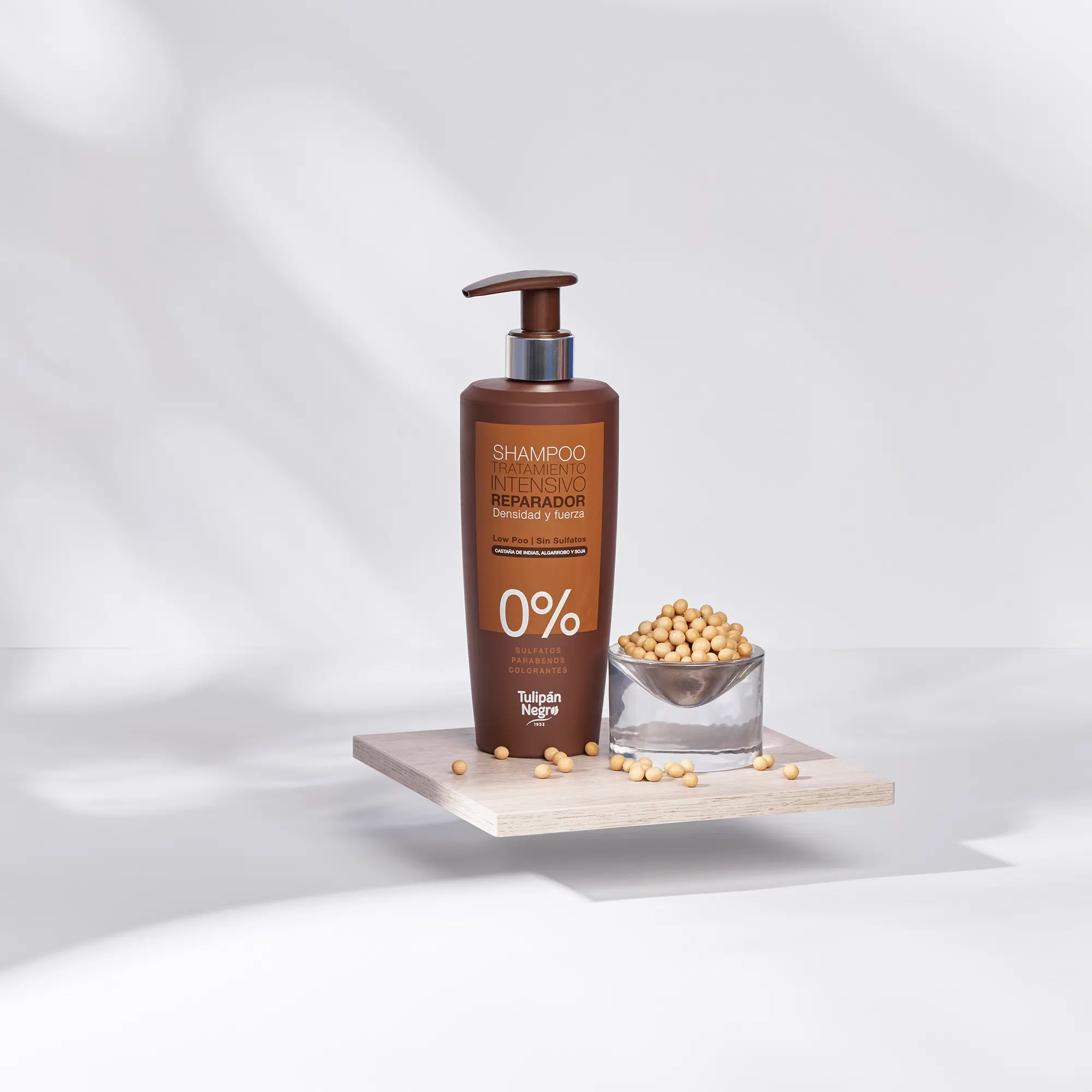 Champú Sin Sulfatos Tulipán Negro Low Poo Intensivo Reparador 500 ml