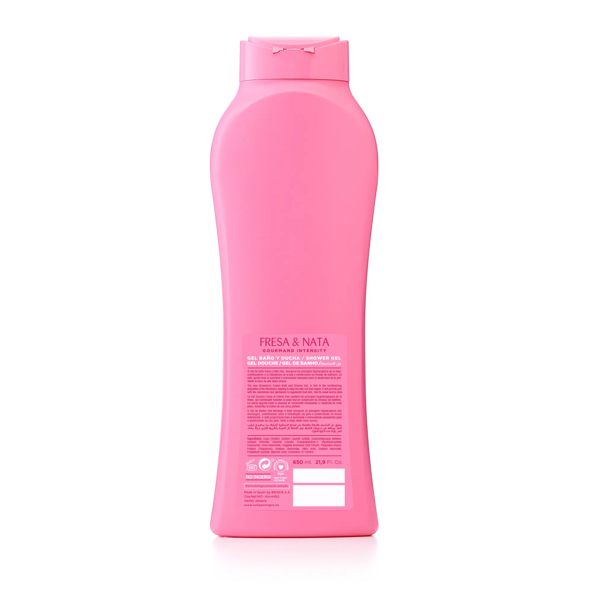 Gel Tulipán Negro Fresa y Nata 650 ml