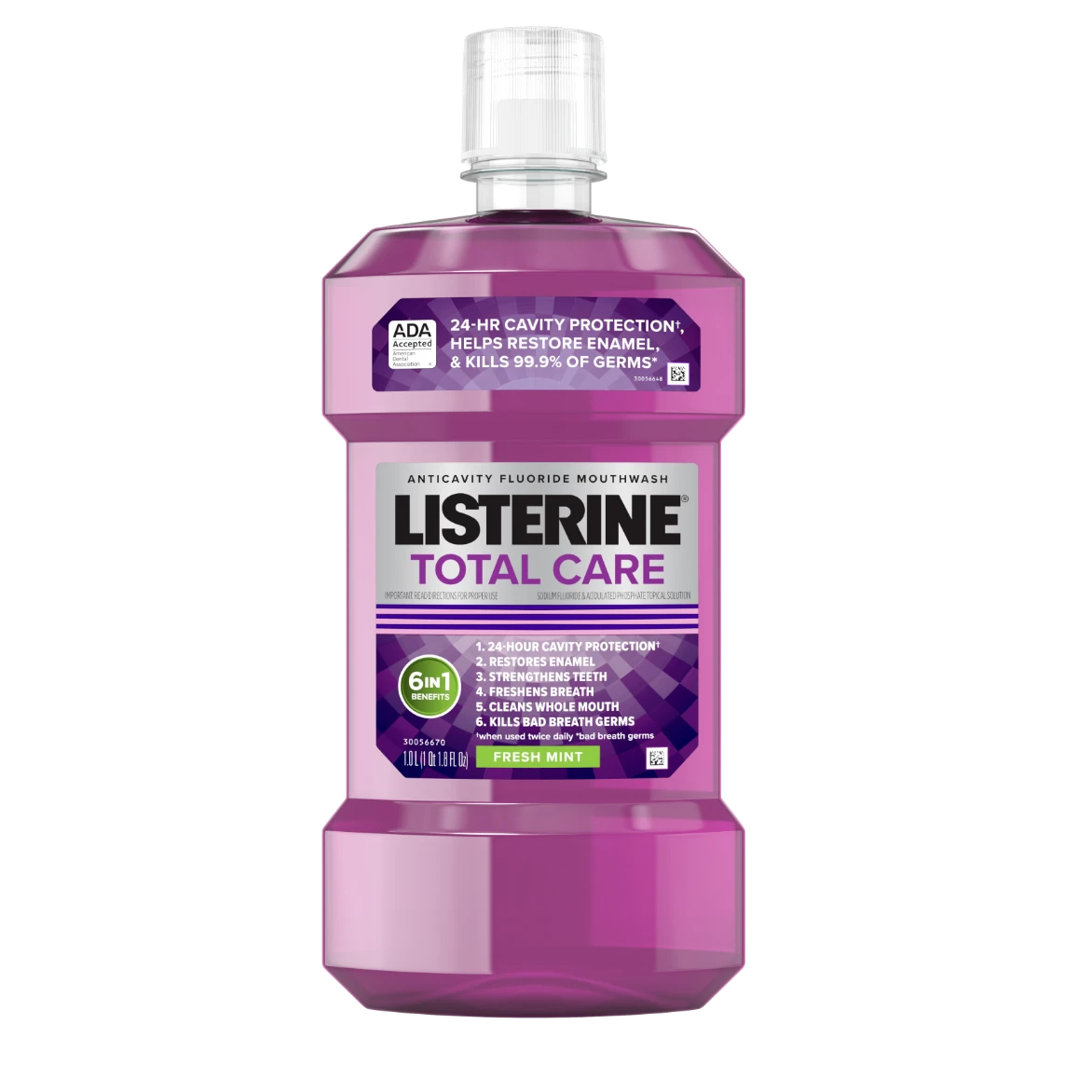 LISTERINE® TOTAL CARE ANTICAVITY FLUORIDE MOUTHWASH FRESH MINT