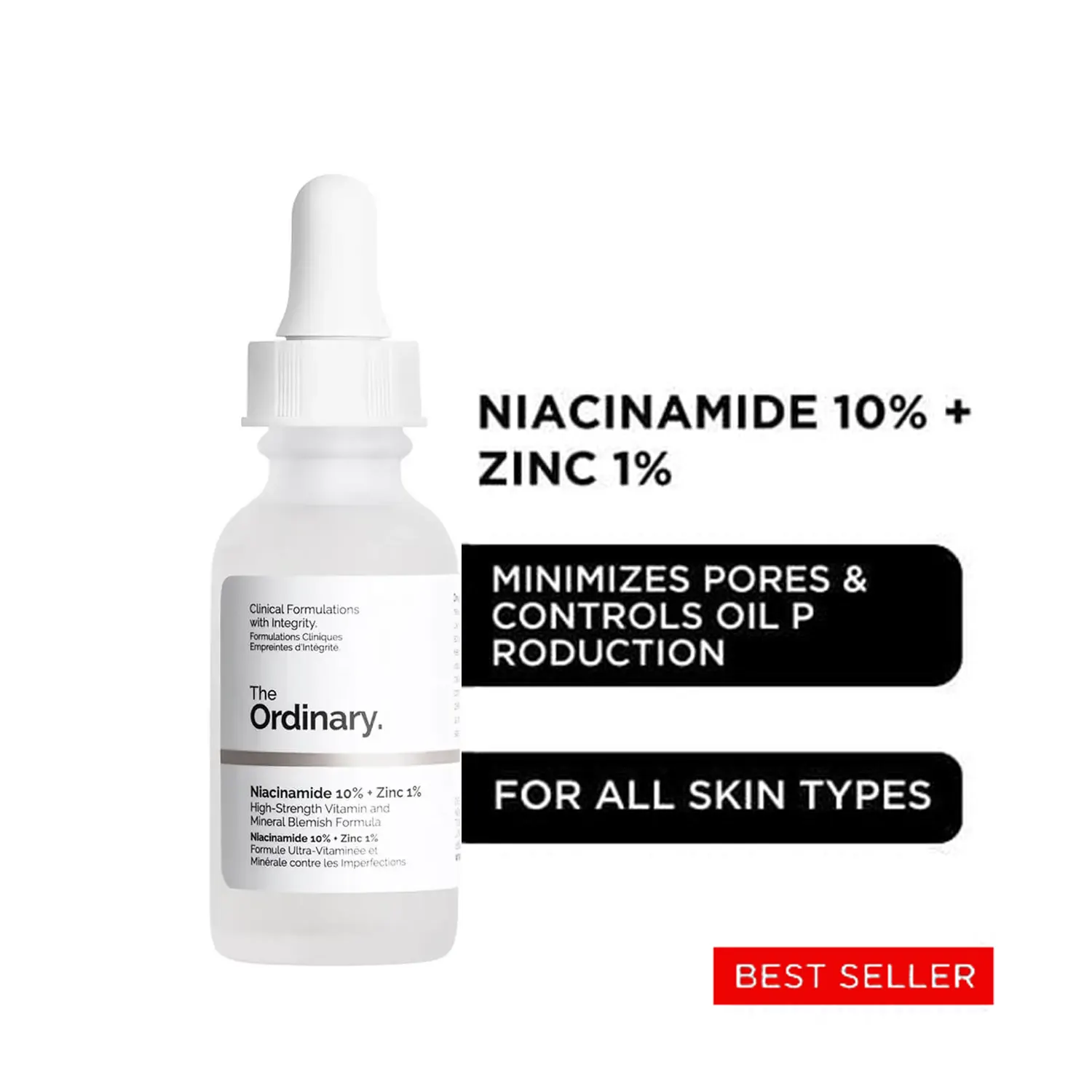The Ordinary 1%Niacinamide 10% + Zinc 1%.  30ml