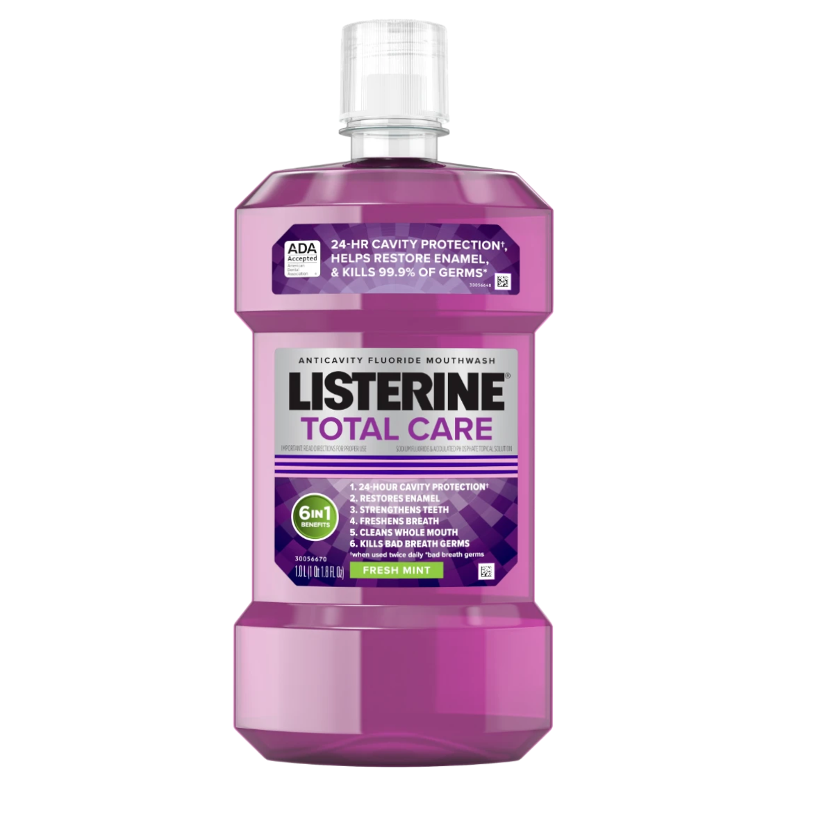 LISTERINE® TOTAL CARE ANTICAVITY FLUORIDE MOUTHWASH FRESH MINT