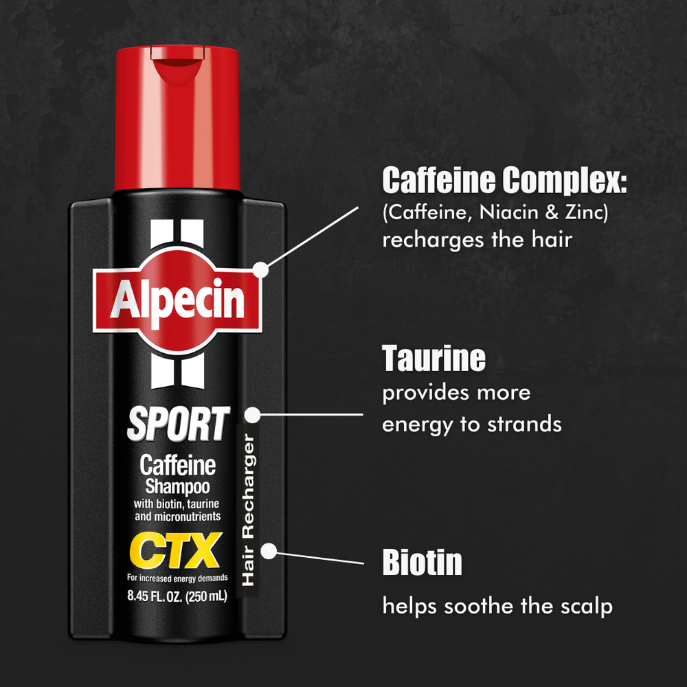 ALPECIN CAFFEINE SHAMPOO CTX SPORT - ENERGY FORMULA FOR ATHLETES