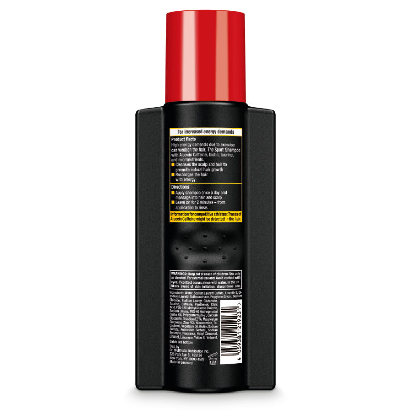 ALPECIN CAFFEINE SHAMPOO CTX SPORT - ENERGY FORMULA FOR ATHLETES