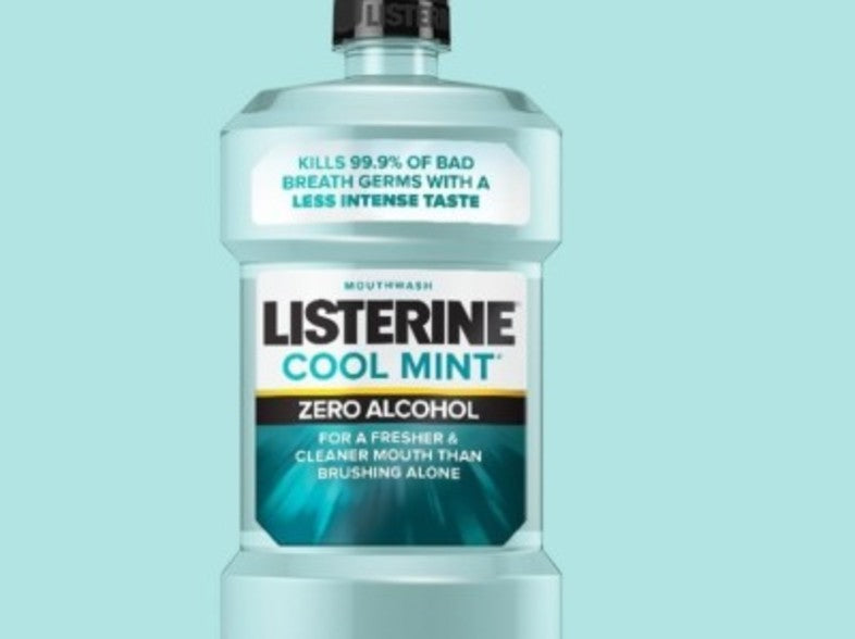 LISTERINE® ALCOHOL-FREE MOUTHWASH COOL MINT® FOR BAD BREATH