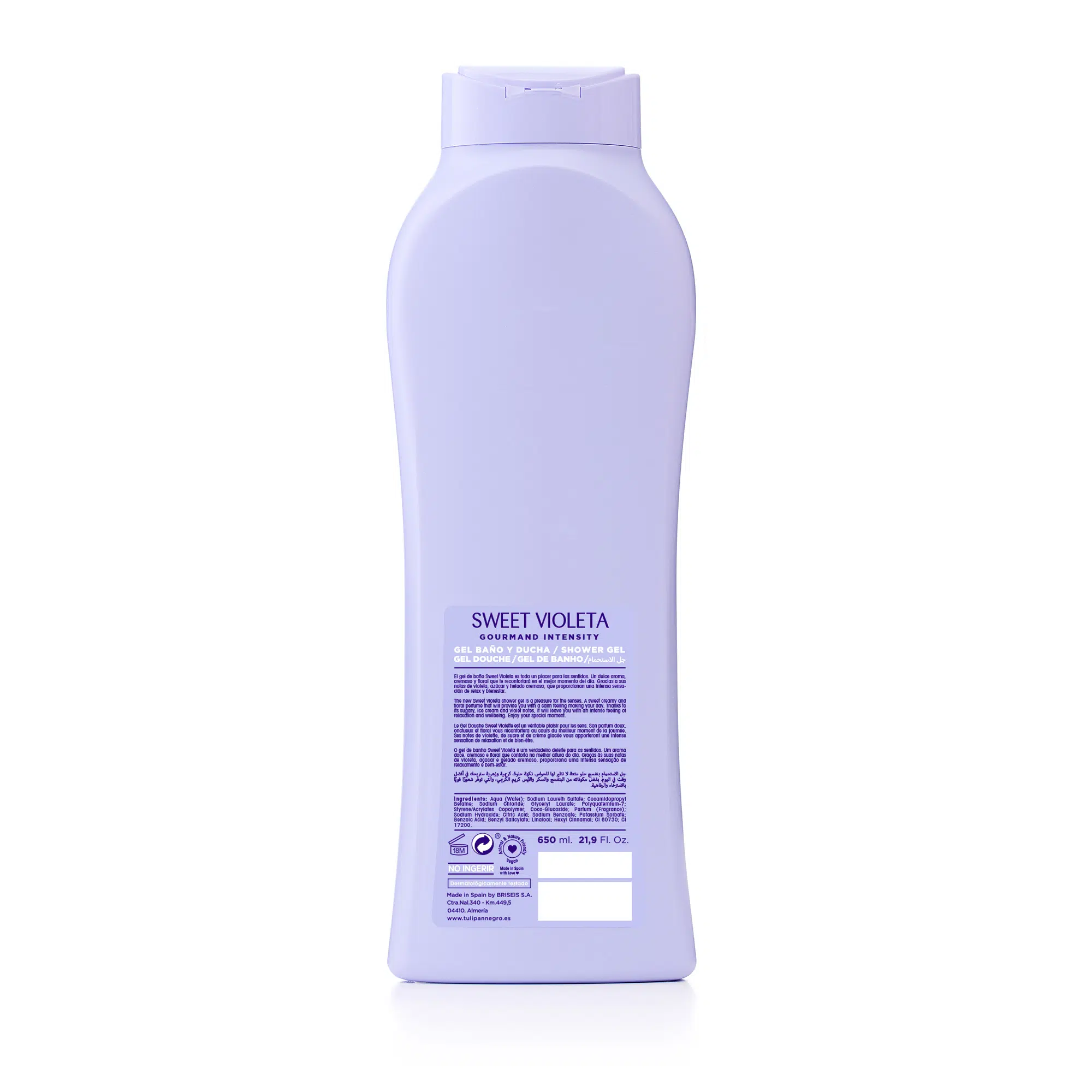 Gel de baño Tulipán Negro Sweet Violeta 650 ml