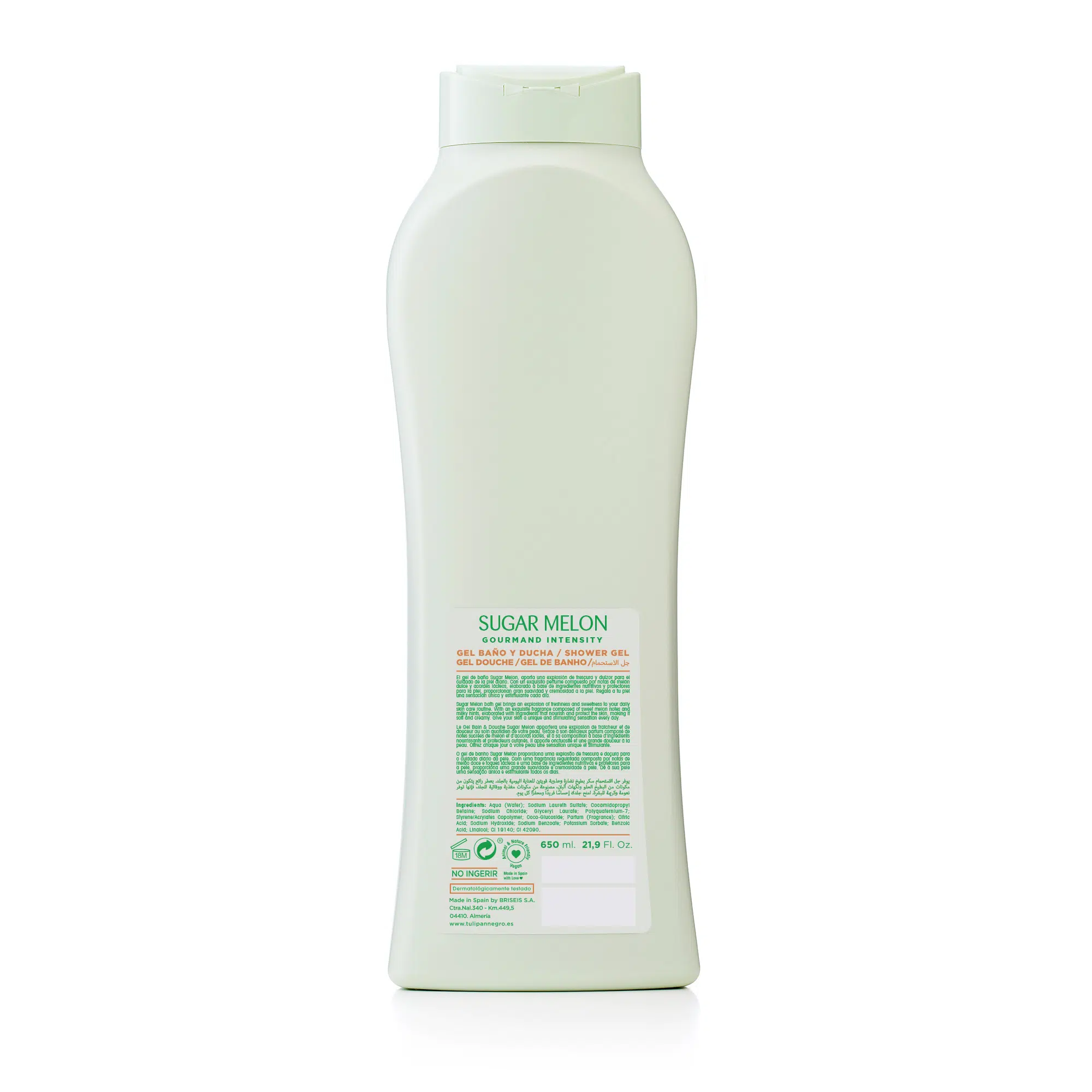 Gel de baño Tulipán Negro Sugar Melon 650 ml