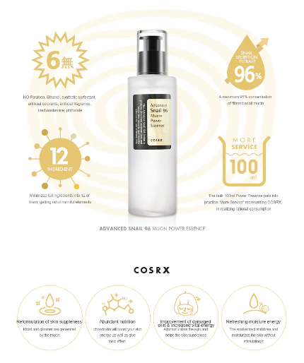 Cosrx Advanced Snail 96 Mucin Power Essence