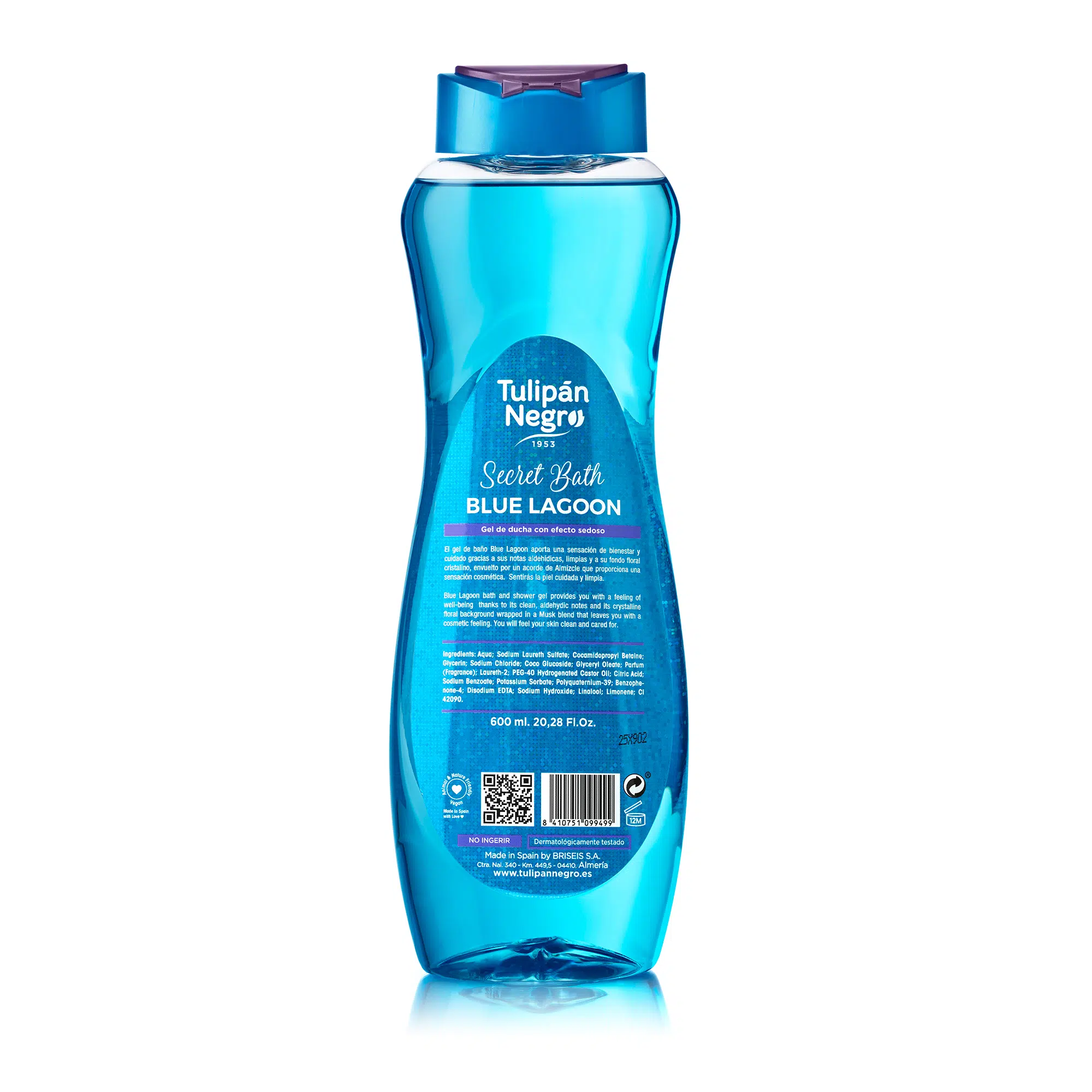 Gel de baño Tulipán Negro Secret Bath Blue Lagoon 600 ml