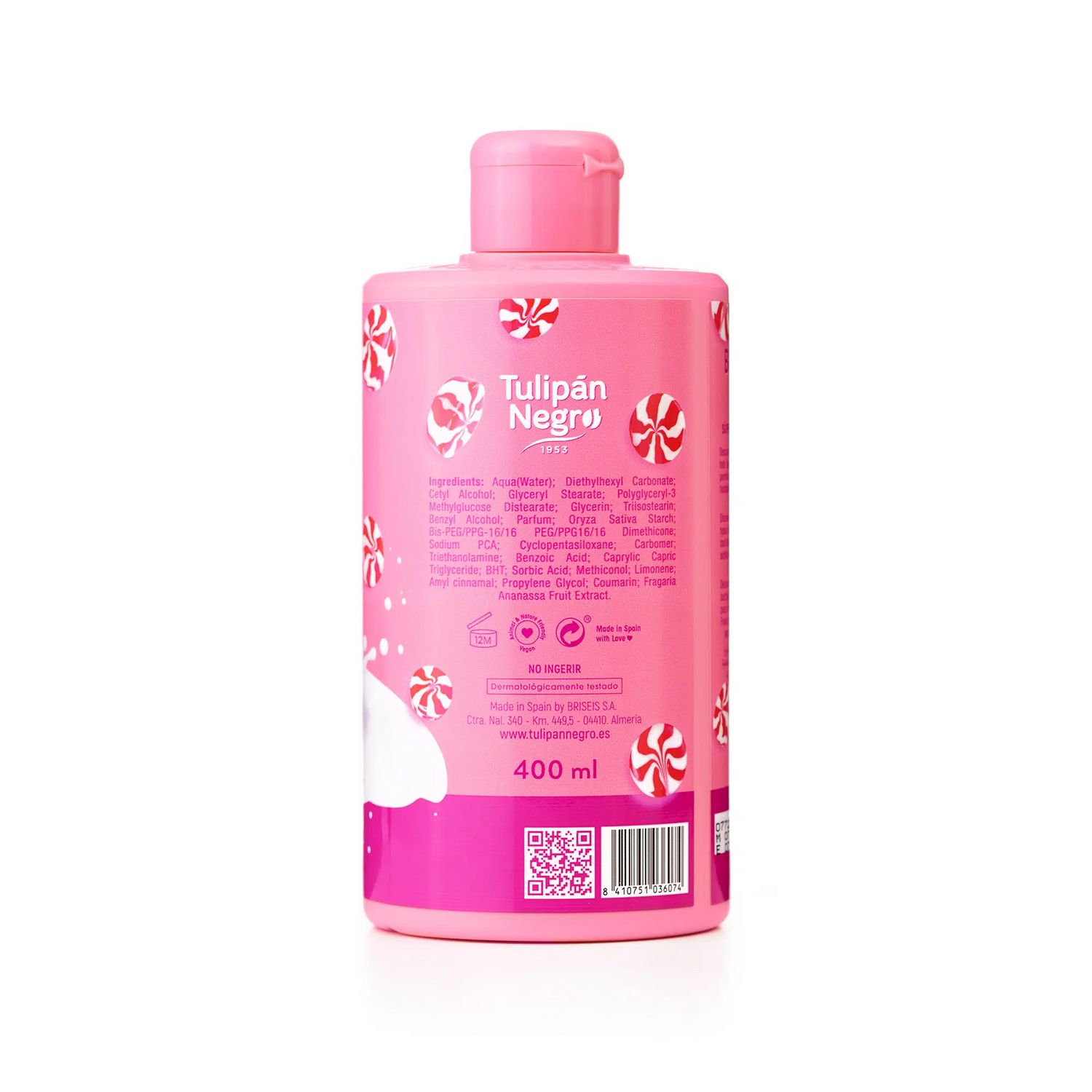 Body Lotion Tulipán Negro Fresa y Nata 400 ml