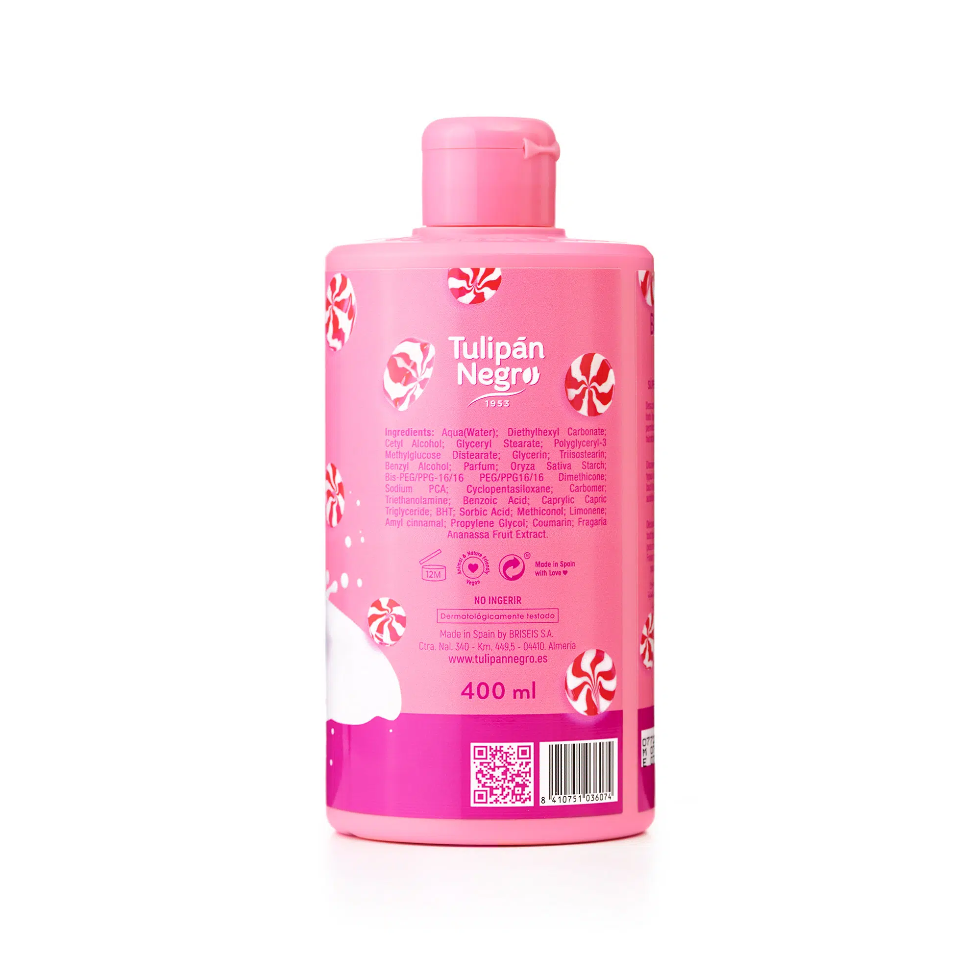 Body Lotion Tulipán Negro Fresa y Nata 400 ml
