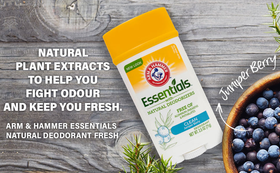 ARM & HAMMER™
Essentials™ Solid Deodorant, Juniper Berry
