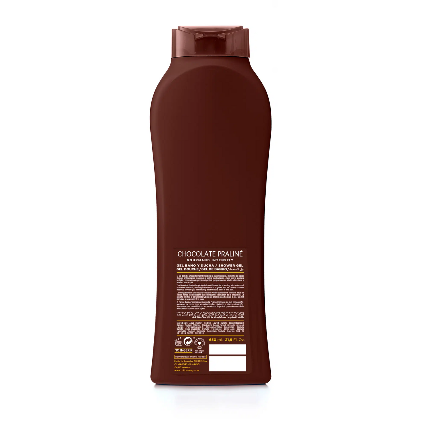 Gel de baño Tulipán Negro Chocolate Praliné 650 ml