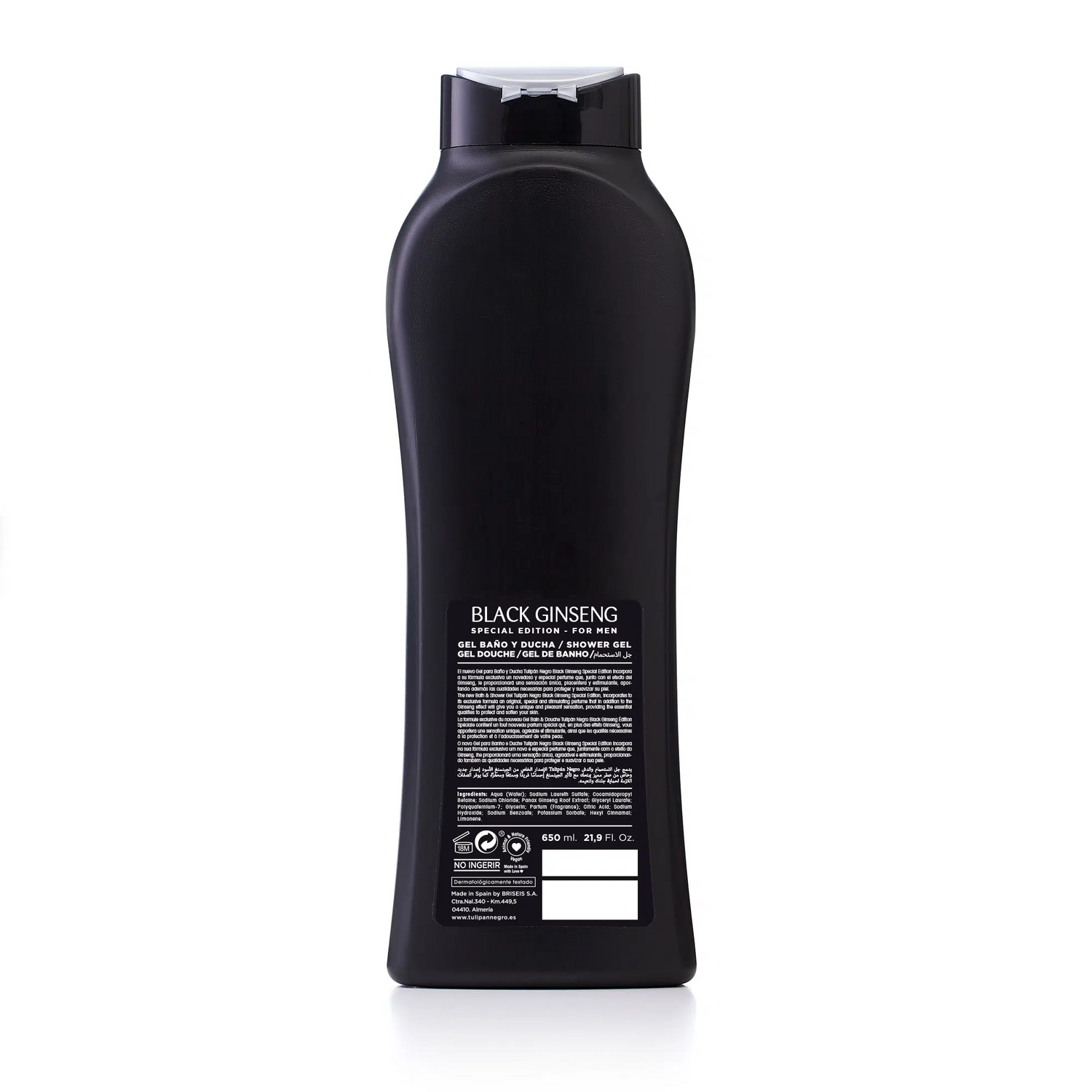 Gel de baño Tulipán Negro Black Ginseng 650 ml