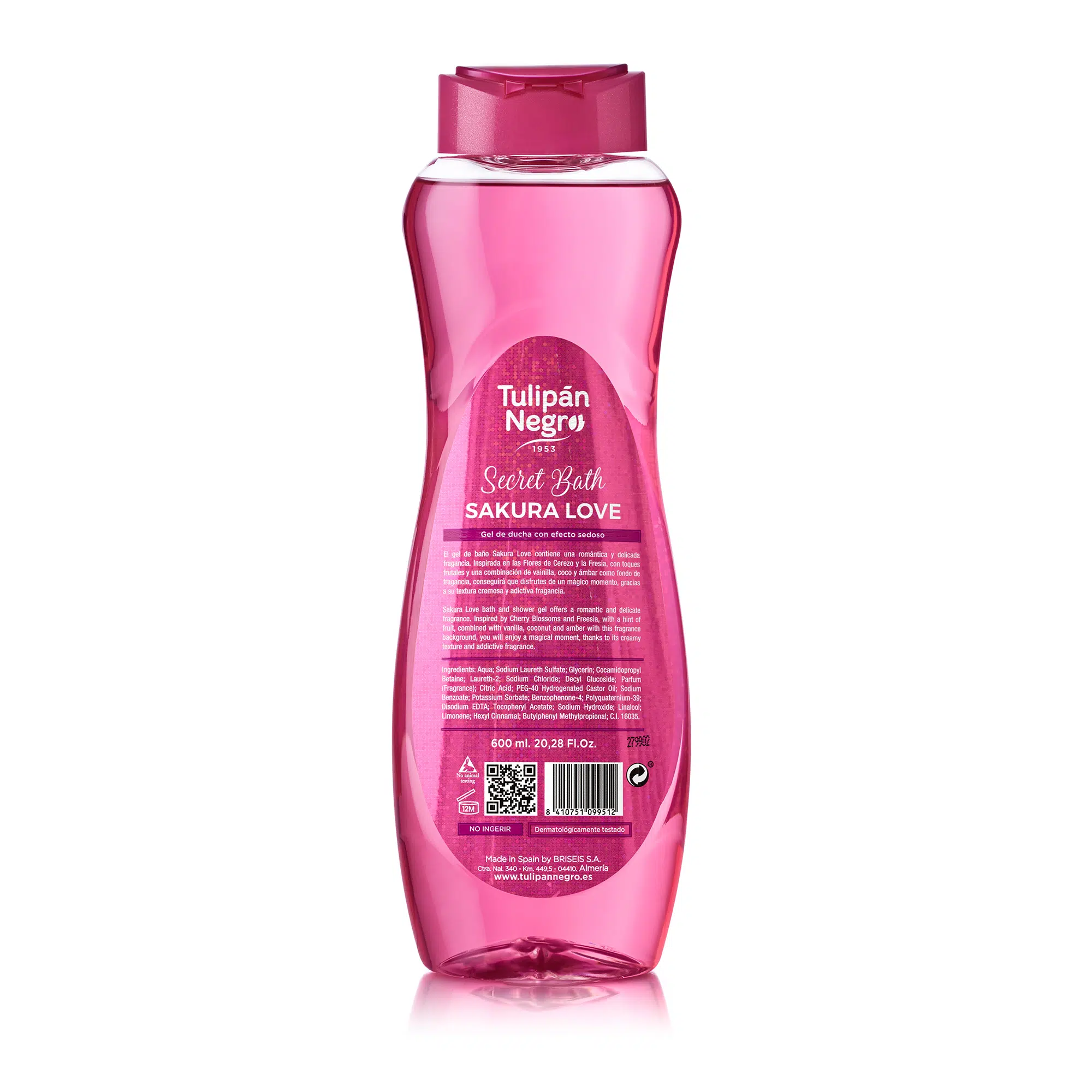 Gel de baño Tulipán Negro Secret Bath Sakura 600 ml