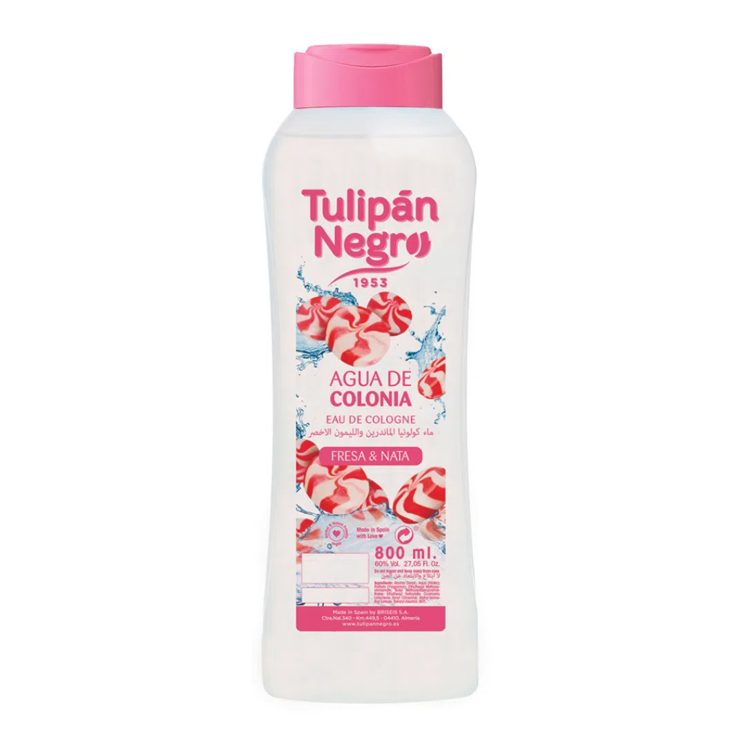 Agua de Colonia Tulipán Negro Fresa y Nata 800 ml