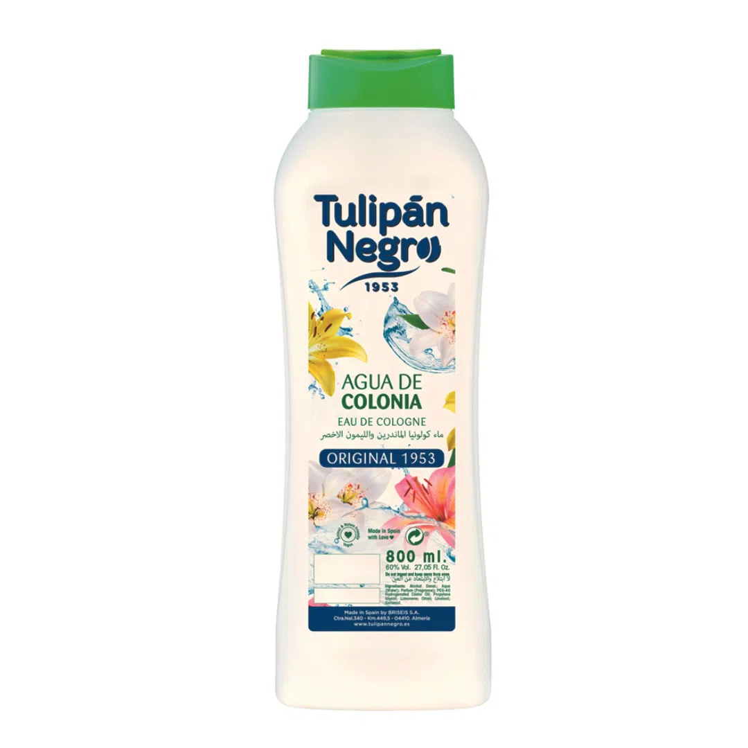 Agua de Colonia Tulipán Negro Original 800 ml
