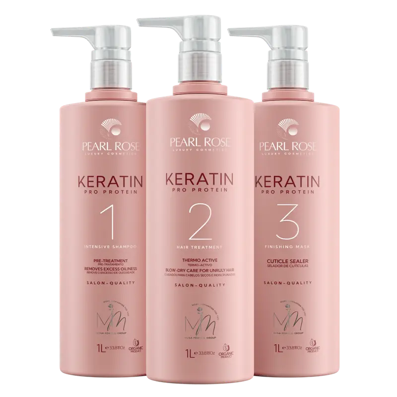 Keratin Pearl rose Luxury cosmetics